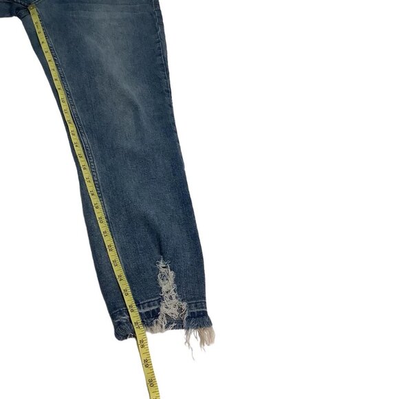 Dear John Blaire Straight Denim Stretch Jeans Womens Size 28 Mid-Rise Blue - Picture 5 of 12